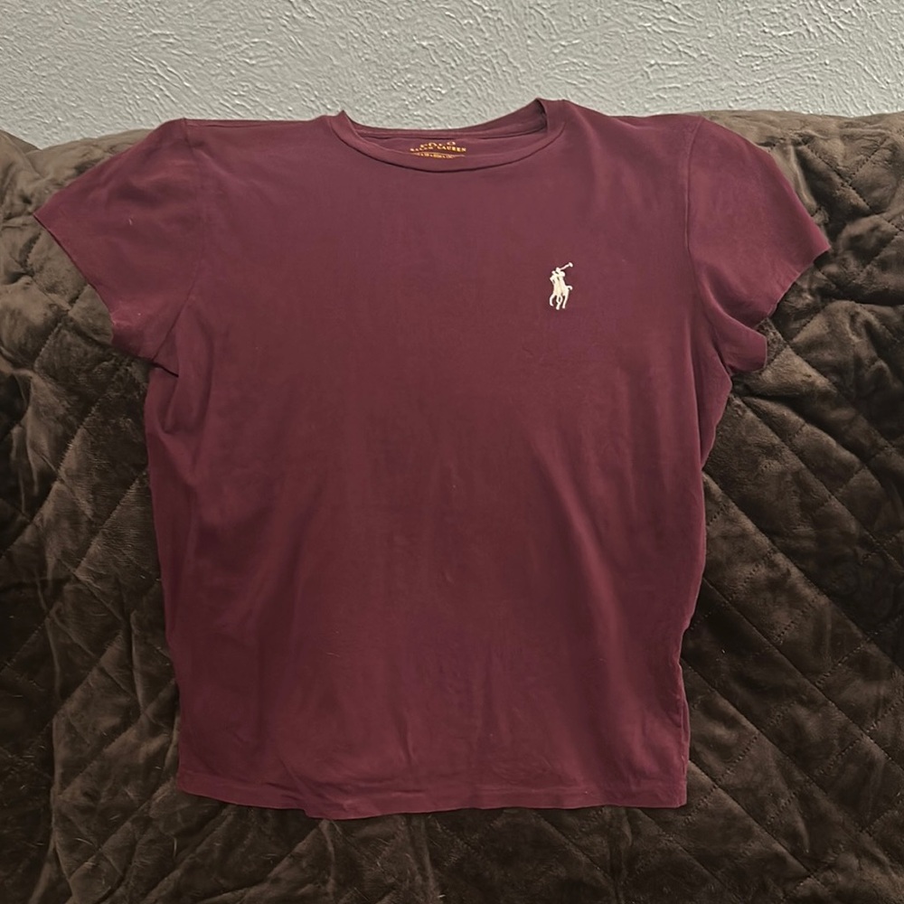 Polo by Ralph Lauren Red and White Short Sleeve Polo T-Shirt